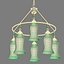 Canopy Designs Small Sara Glass Chandelier