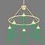 Canopy Designs Small Sara Glass Chandelier