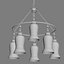 Canopy Designs Small Sara Glass Chandelier
