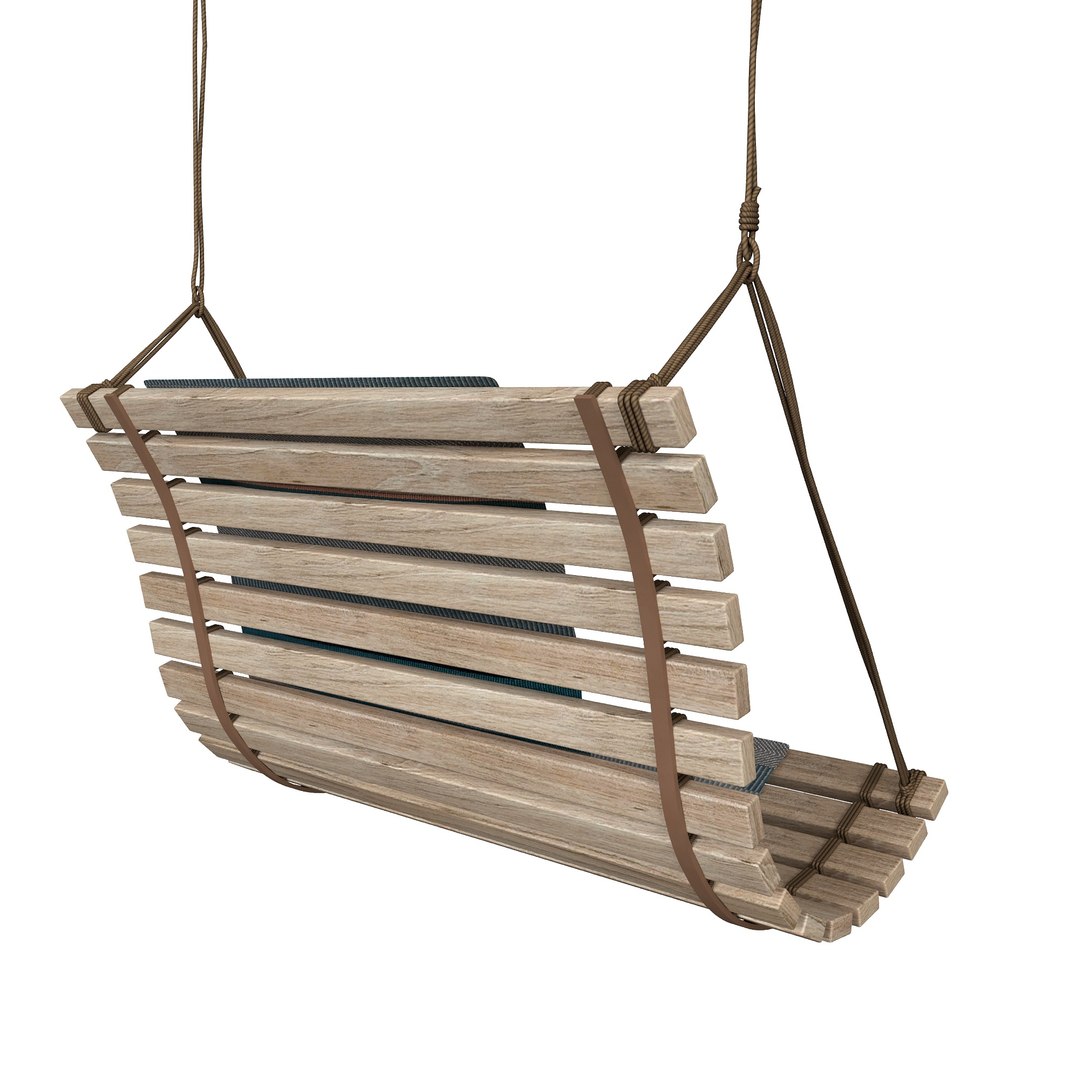 Swings Seat With Hanging Ropes 3D Model - TurboSquid 2050496
