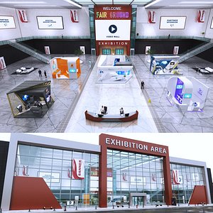 3D model Virtual Exhibition Fair