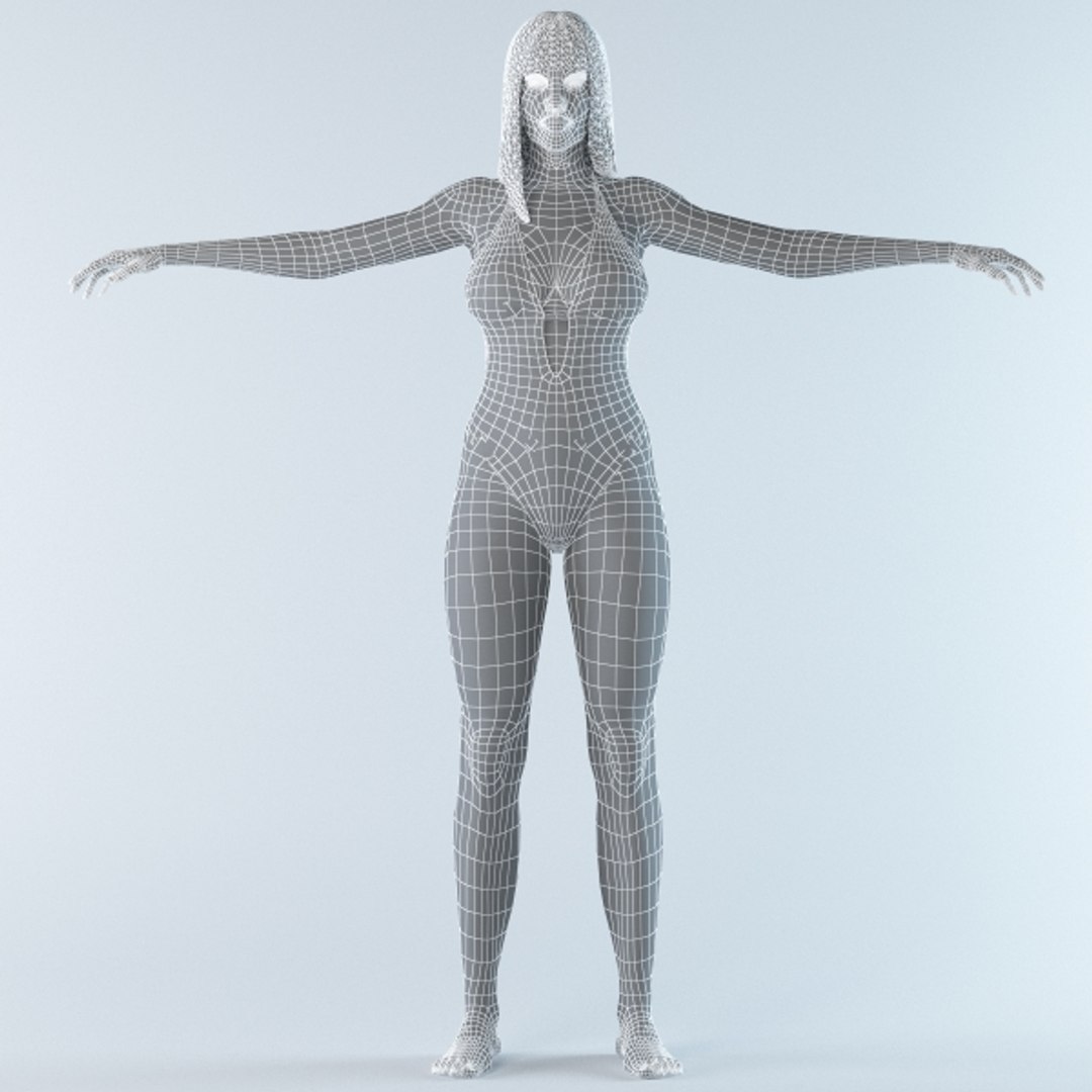 3D Female Character Blender Model - TurboSquid 1250888