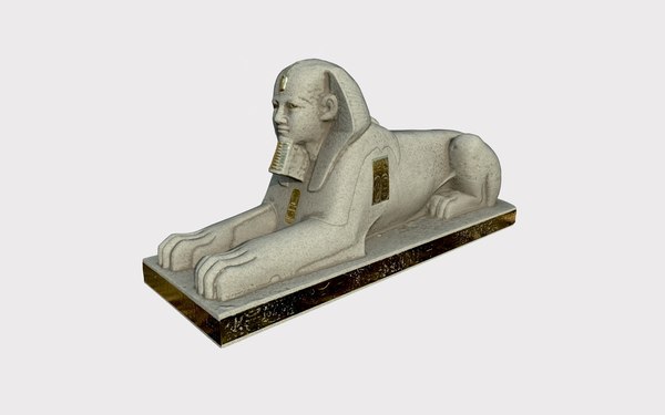 sphinx gold old 3D model