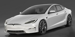 3D model Tesla Model S Plaid 2021