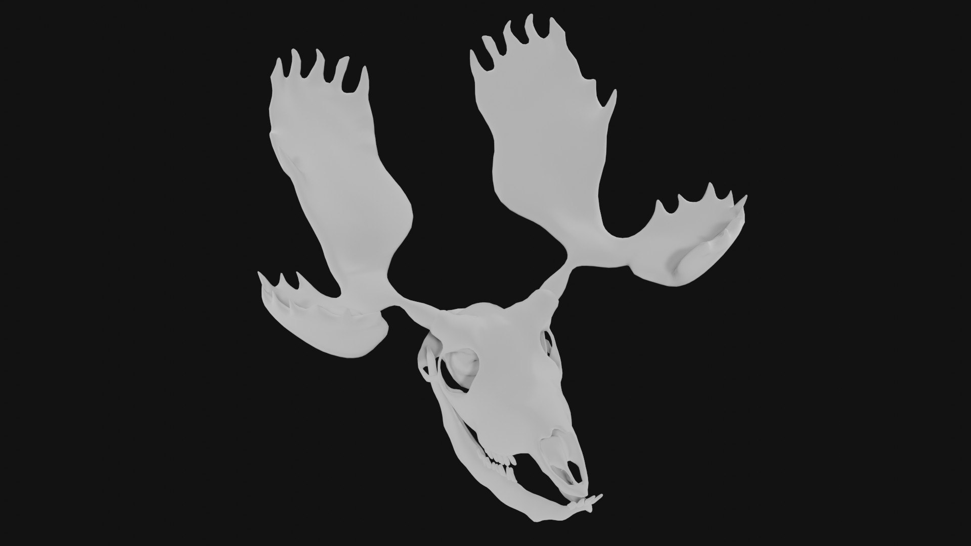 Moose Skull 3D Model - TurboSquid 1983386