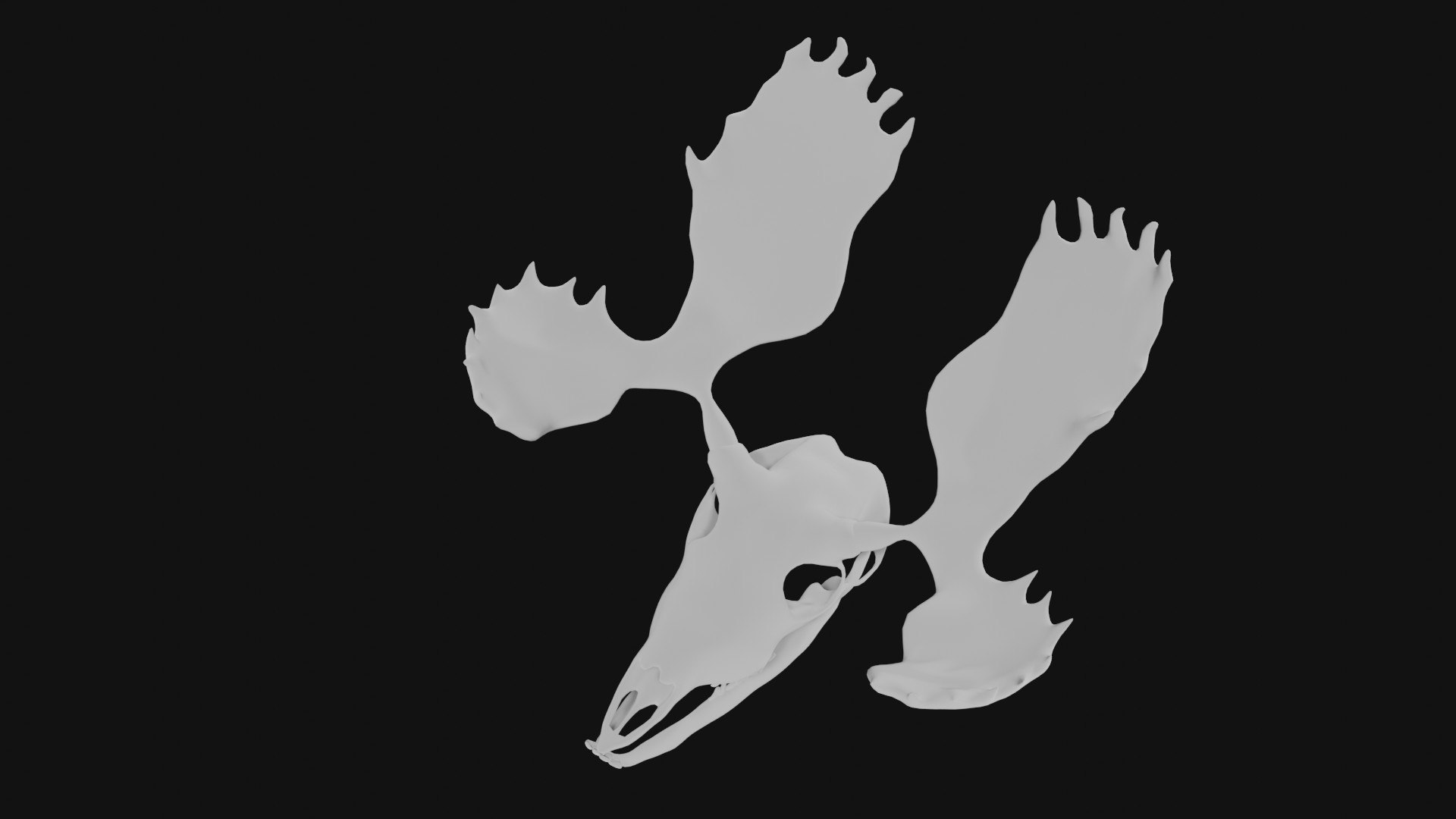 Moose Skull 3D Model - TurboSquid 1983386