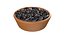 Black kidney beans bowl model