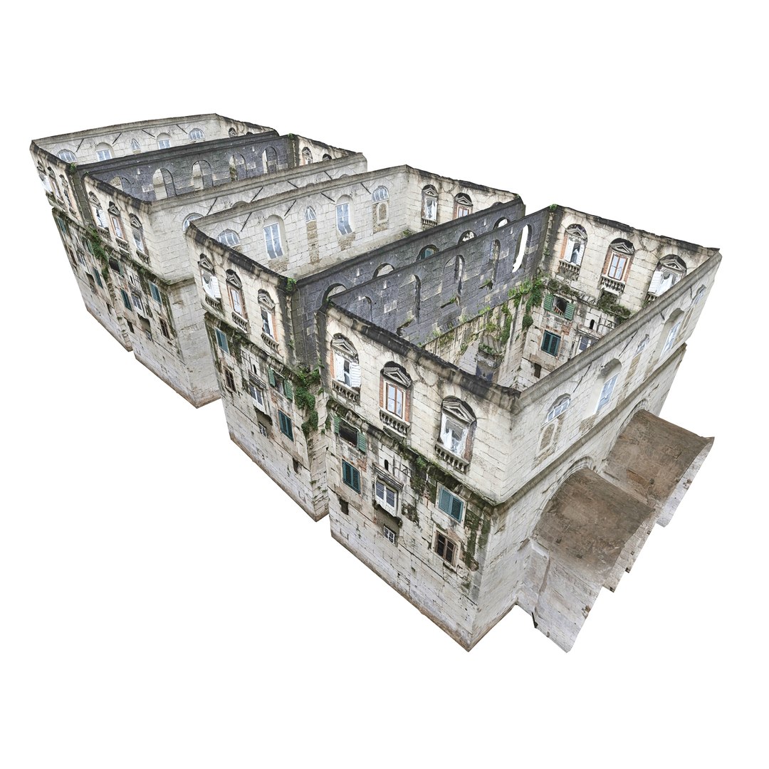 3D Model Ancient Walls Architecture 16K - TurboSquid 2170489
