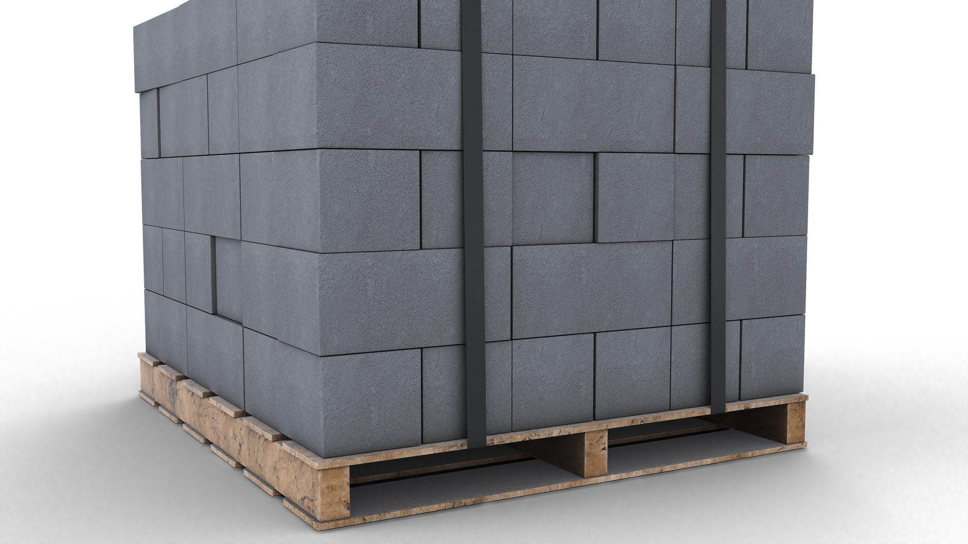 Cinder Block Pallet 3D Model - TurboSquid 2282579