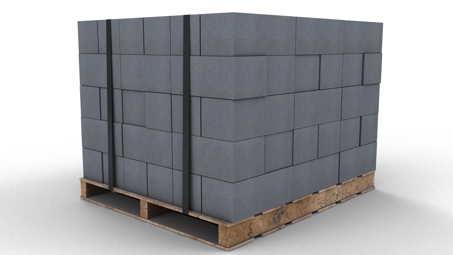 Cinder Block Pallet 3D Model - TurboSquid 2282579