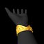 obj heavy gold bracelet