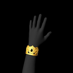 Heavy gold bracelet