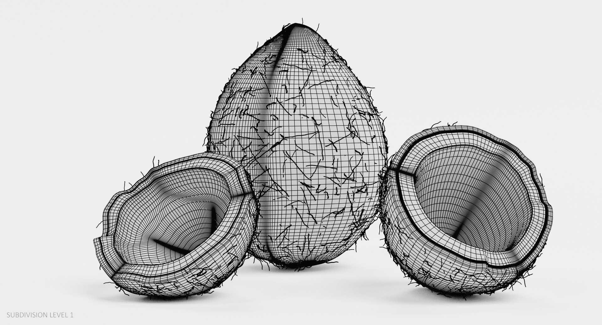 3D coconuts cracked model https://p.turbosquid.com/ts-thumb/7f/S4QGZe/vV81sFks/coconutsw1/png/1515090931/1920x1080/fit_q87/d6cedd5116ecbcce09ced39be5c47ac97a872453/coconutsw1.jpg