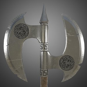3d axe v-ray ready model