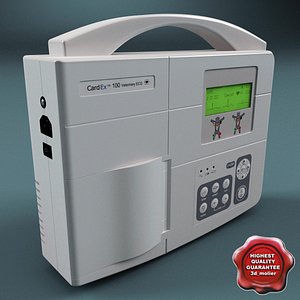3d model electrocardiograph diagnostic monitor cardex