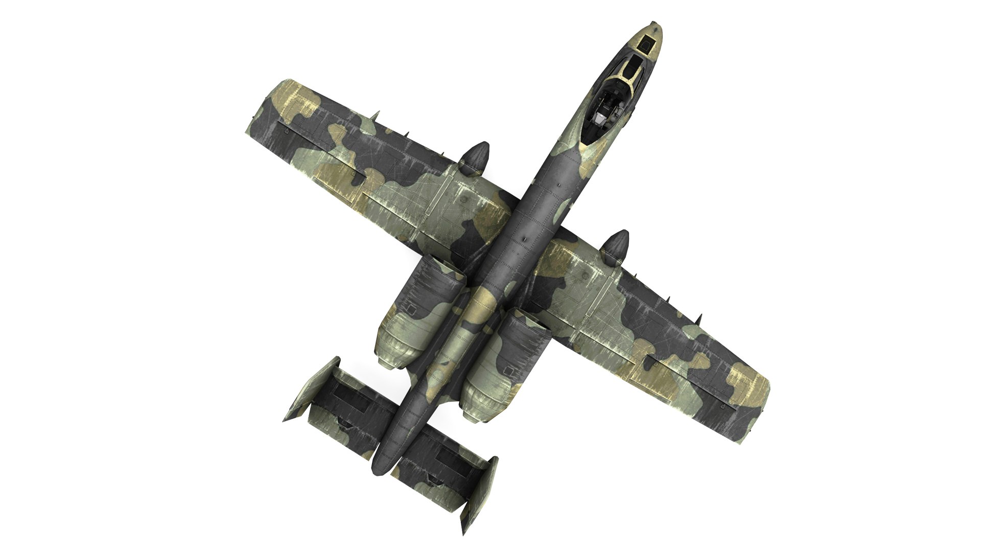 Attack aircraft A-10 Thunderbolt II 3D model https://p.turbosquid.com/ts-thumb/7f/Uu2jr1/7f/09/jpg/1630676923/1920x1080/fit_q87/5a1742ed5be96248333bffd76e198496f82c23b5/09.jpg