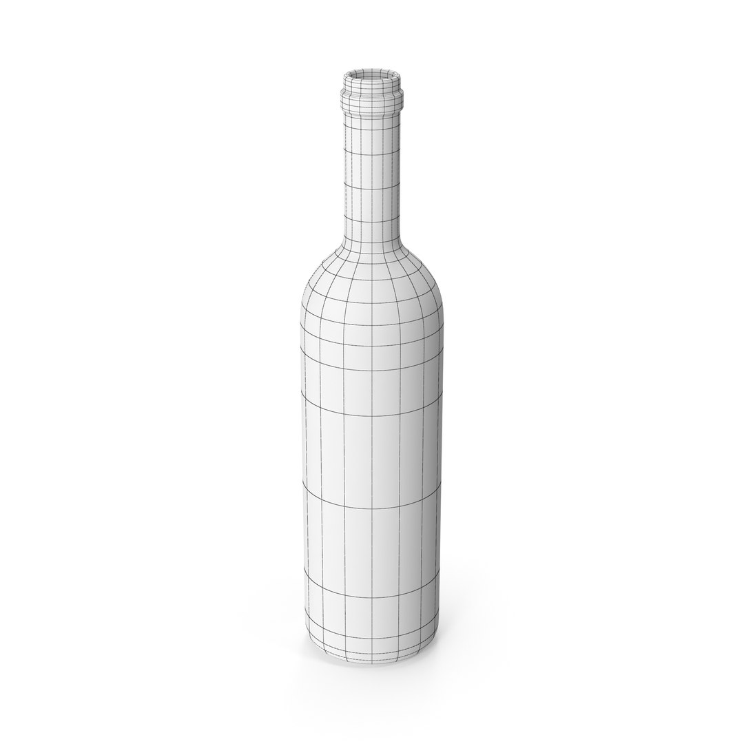 Empty Wine Bottle Model TurboSquid 2016347