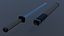 Samurai sword 3D model