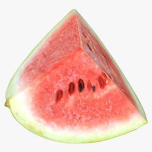 3D Watermelon Slice 02 model