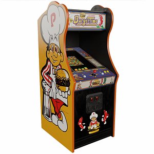 3D Burger Time Arcade Cabinet Retro
