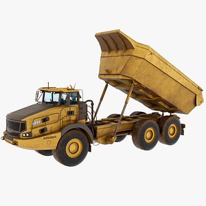 Articulated Dirty Mining Truck 03 All PBR Unity UE Textures