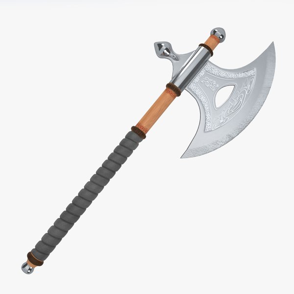 knight axe 3d model