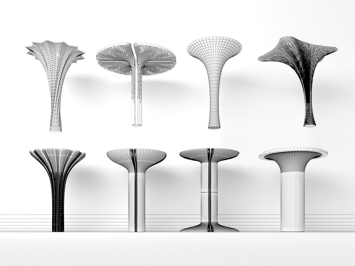 Column Collection Model - TurboSquid 2379216