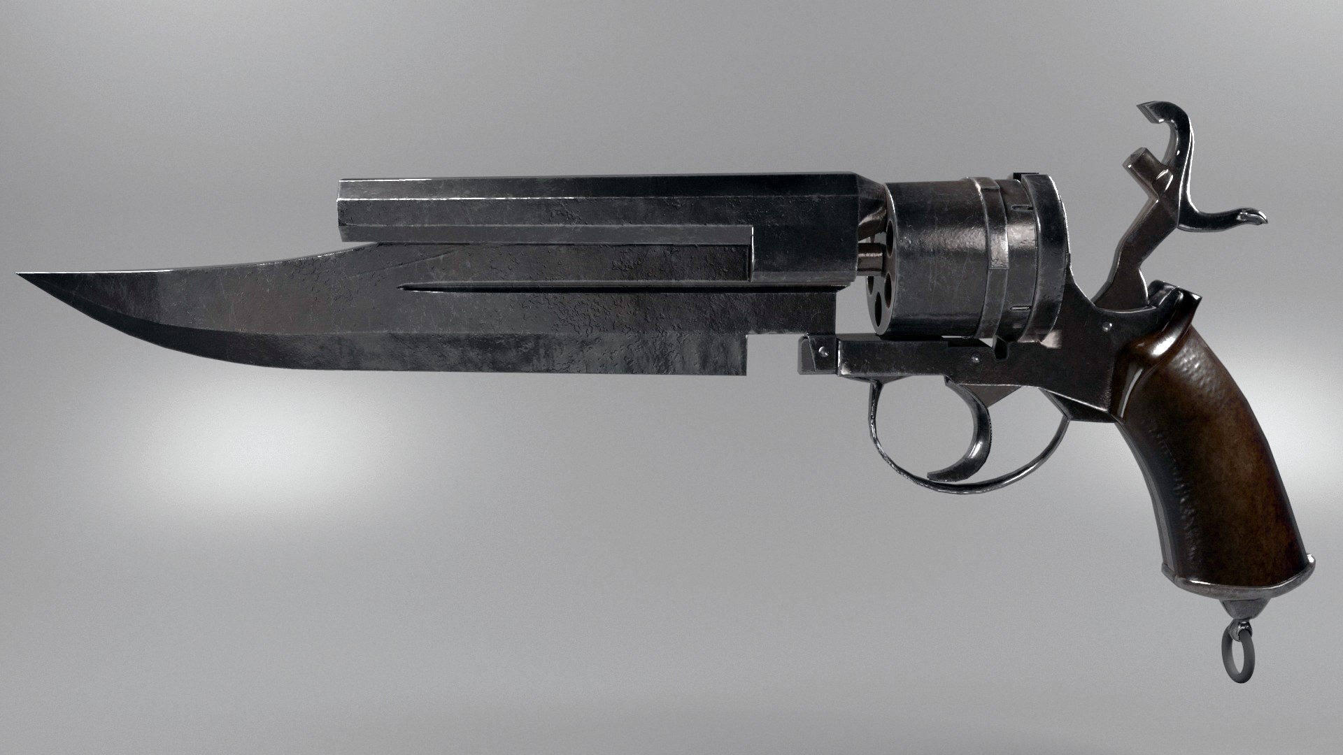 3D gunblade weapon model - TurboSquid 1643072