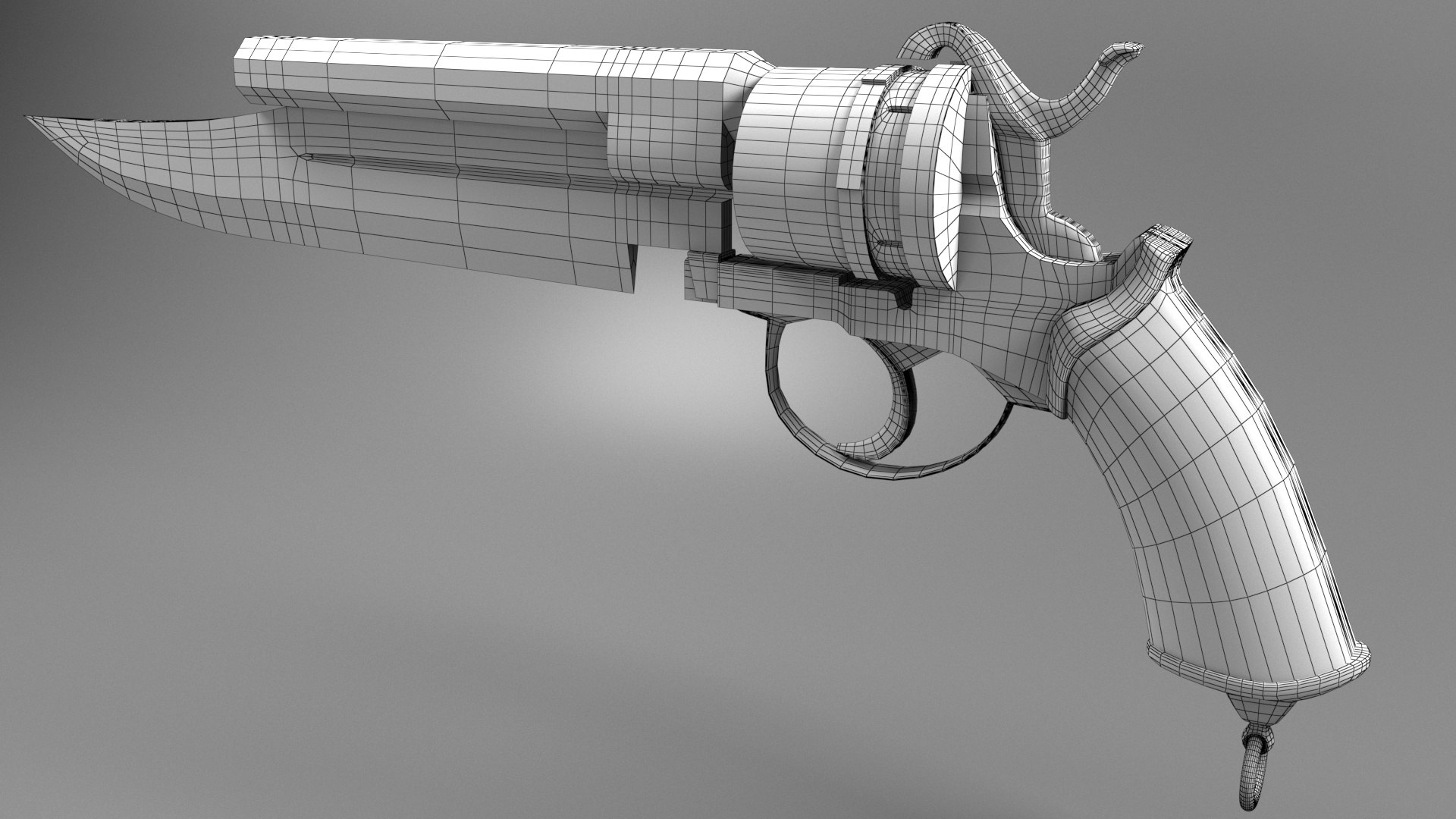 3D gunblade weapon model - TurboSquid 1643072