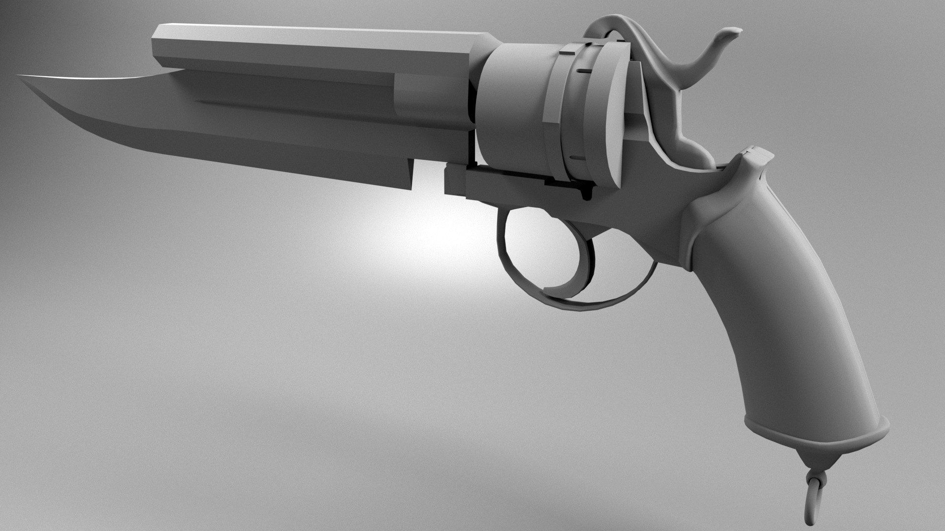 3D gunblade weapon model - TurboSquid 1643072