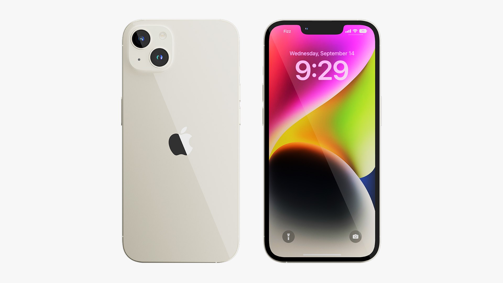 IPhone 14 Plus Starlight Model - TurboSquid 1990370