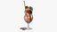 Realistic Ice Milkshake Drink Chocolate