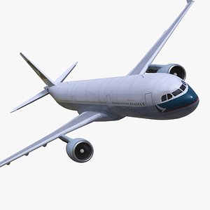 3D model Cathay Pacific Airbus A330-300 Rigged