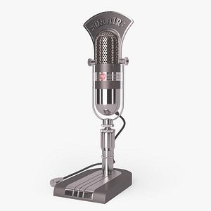 Studio Ribbon Retro Microphone on a Stand RCA type 77