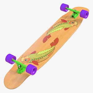 3D Longboard 02 d