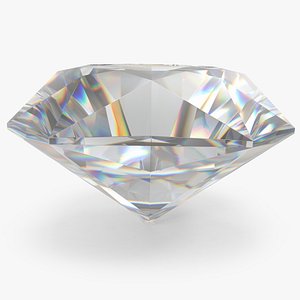 3D Asscher Cut Diamond model