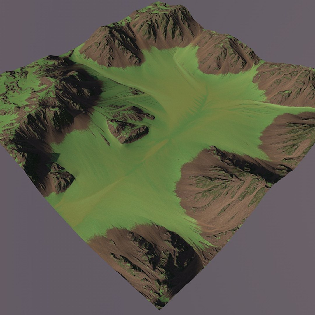 Level Terrain 3d Model