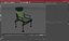 Green Folding Angler Aluminum Chair