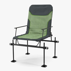 Green Folding Angler Aluminum Chair