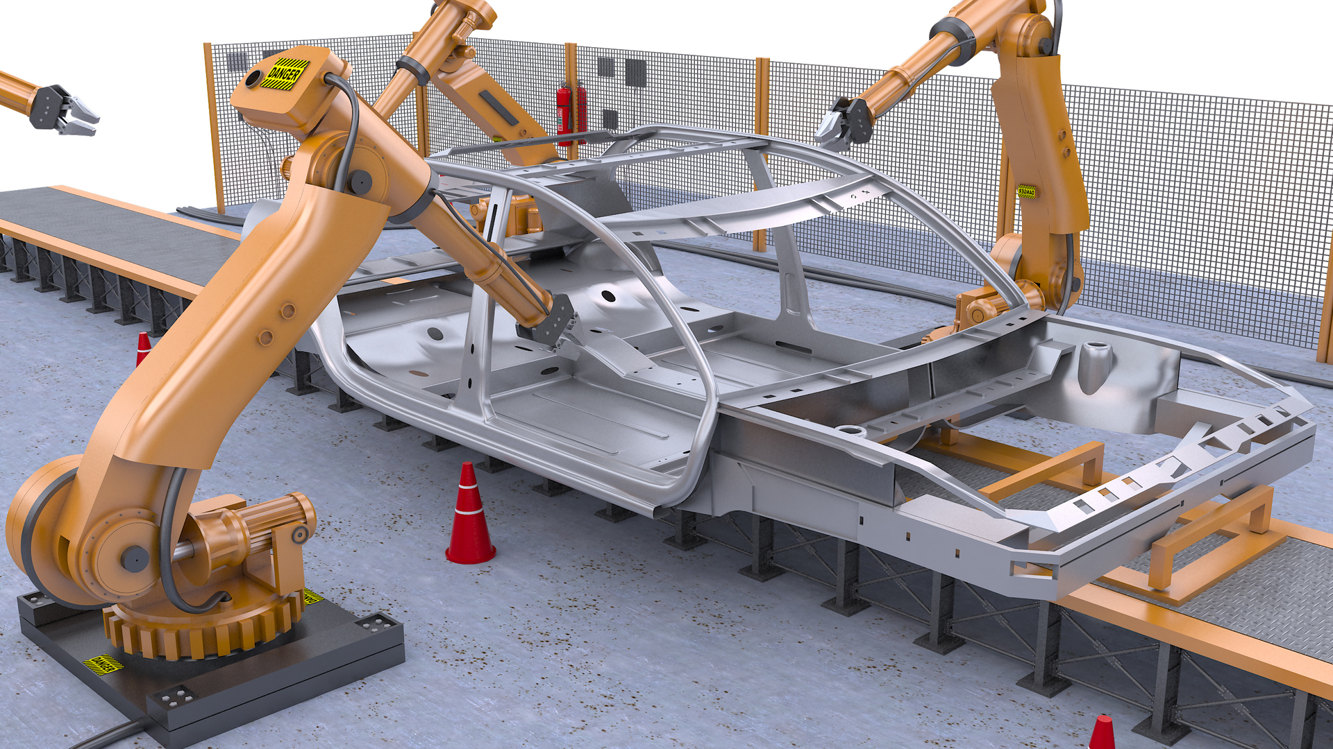 3D car body welding TurboSquid 1712628