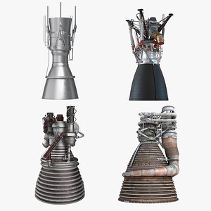 3D model rocket engines 3