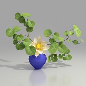 3d flower arrangement works model