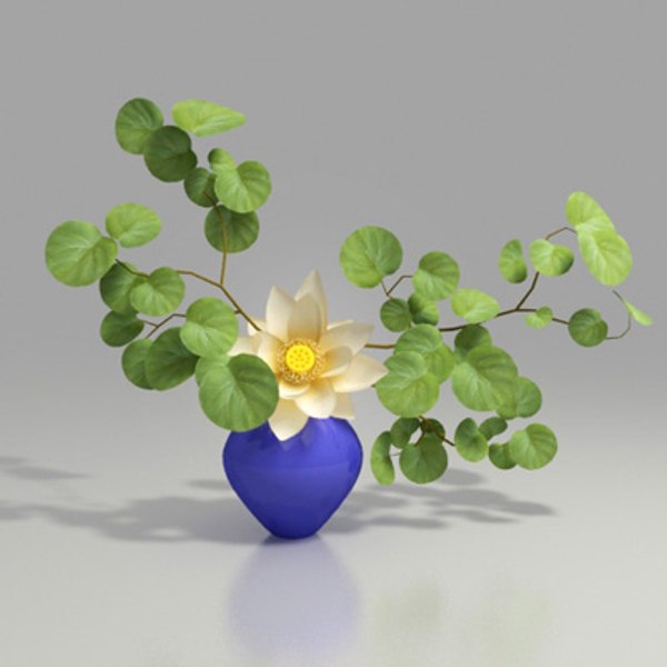 3d flower arrangement works model