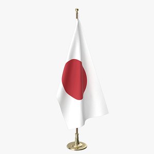 japan office flag 3D model
