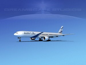 3d model of boeing 777-300