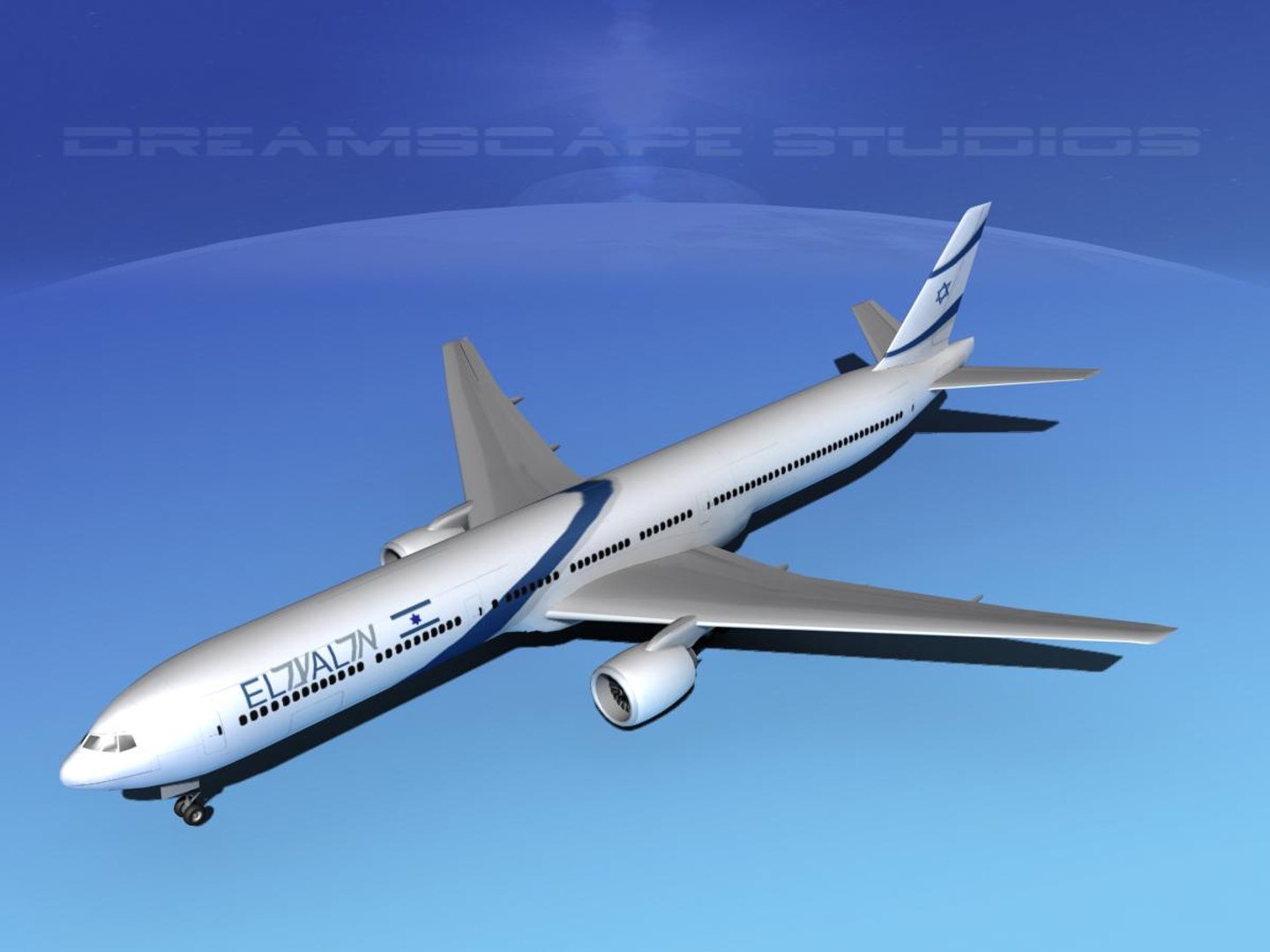 3d Model Of Boeing 777-300