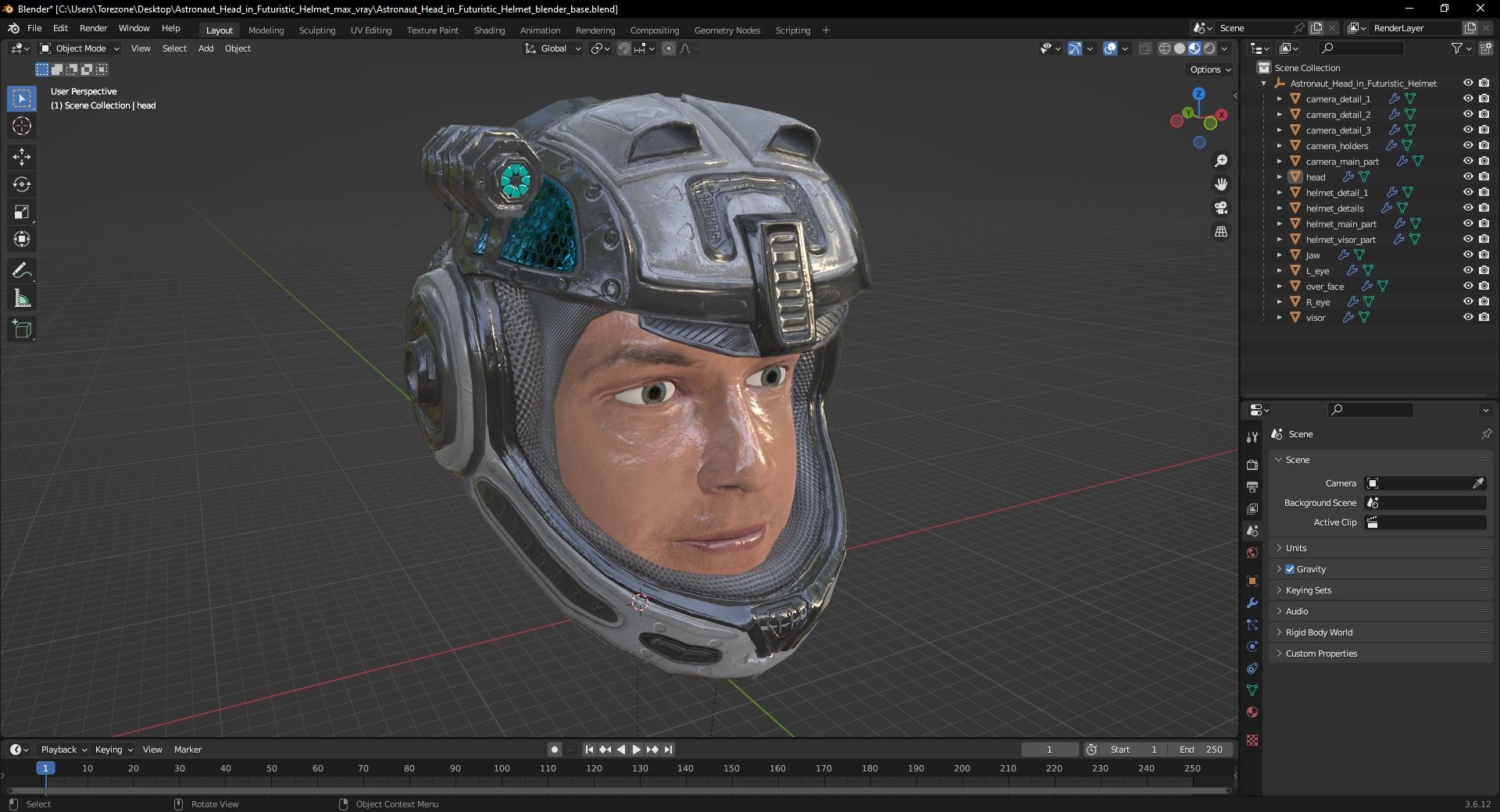 3D model Astronaut Head in Futuristic Helmet https://p.turbosquid.com/ts-thumb/7g/BtwCDh/eA/astronaut_head_in_futuristic_helmet_1001/jpg/1745245967/1920x1080/fit_q87/d1961fde92f43c9ff51cc313c6ce6f117cb237e3/astronaut_head_in_futuristic_helmet_1001.jpg