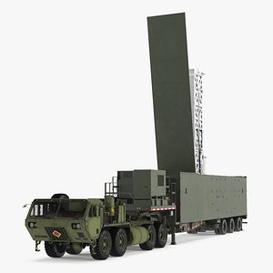 Truck M983 with Missile Launcher on Alert 3D model