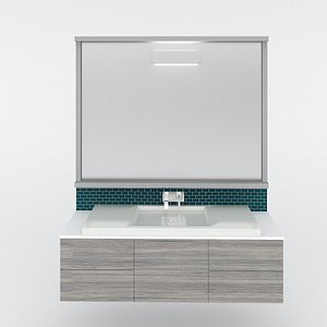 3d contemporary bathroom vanity