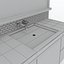 3d contemporary bathroom vanity